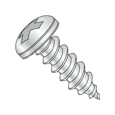 Self-Drilling Screw, #6 X 1 In, Zinc Plated Steel Pan Head Phillips Drive, 6700 PK